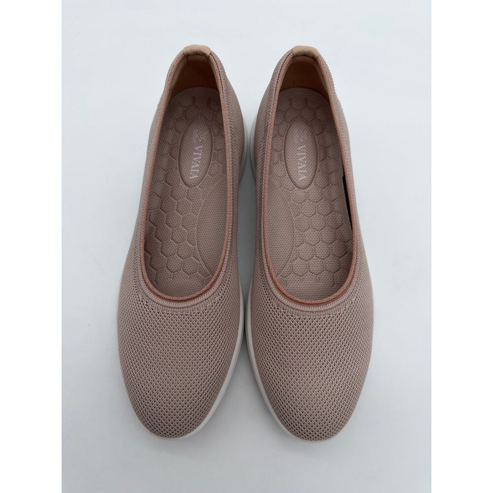 Vivaia Izabel Walker Pro Hybrid Comfort Support Knit Water RPT Flats Taupe 9.5 - Picture 5 of 11